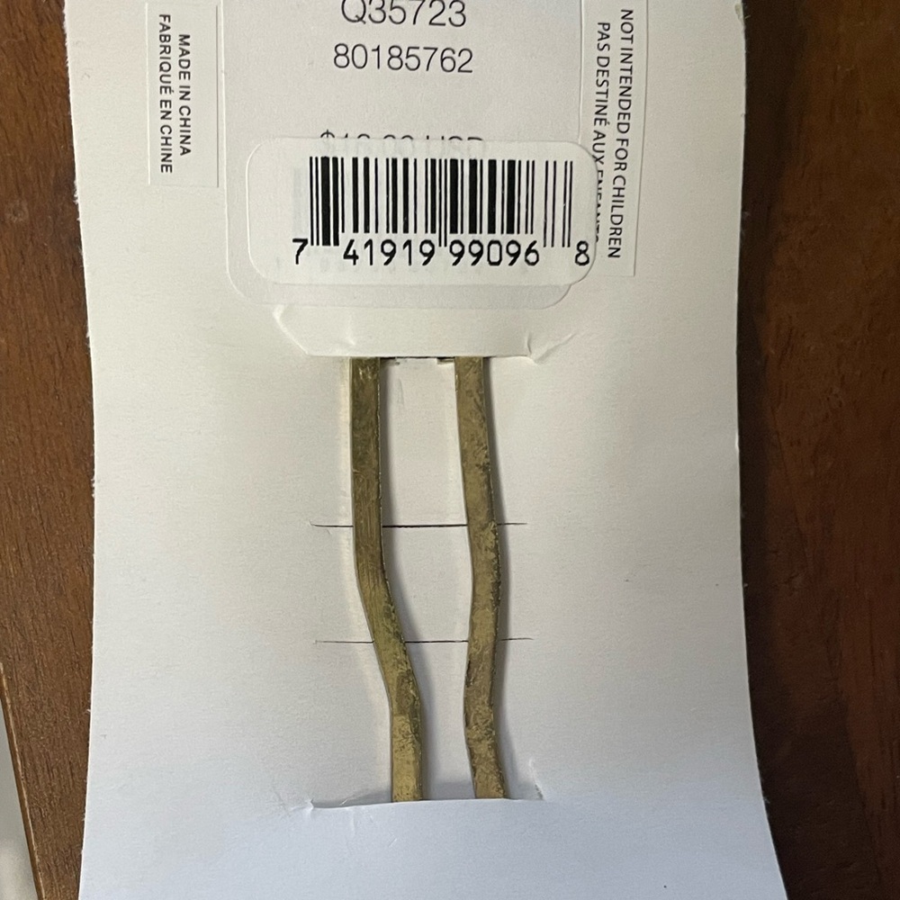 NWT Free People Gold Metal + Turquoise Western Bohemian Large Hair Clip Pin - Picture 8 of 11